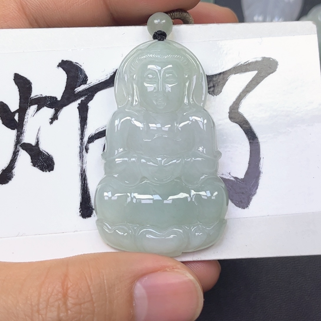 翡翠颈饰未镶嵌缅甸天然翡翠