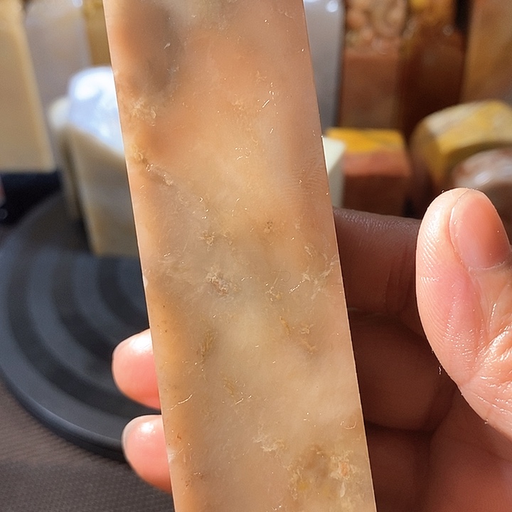 巴林石印石白*巴林石雕刻艺术品