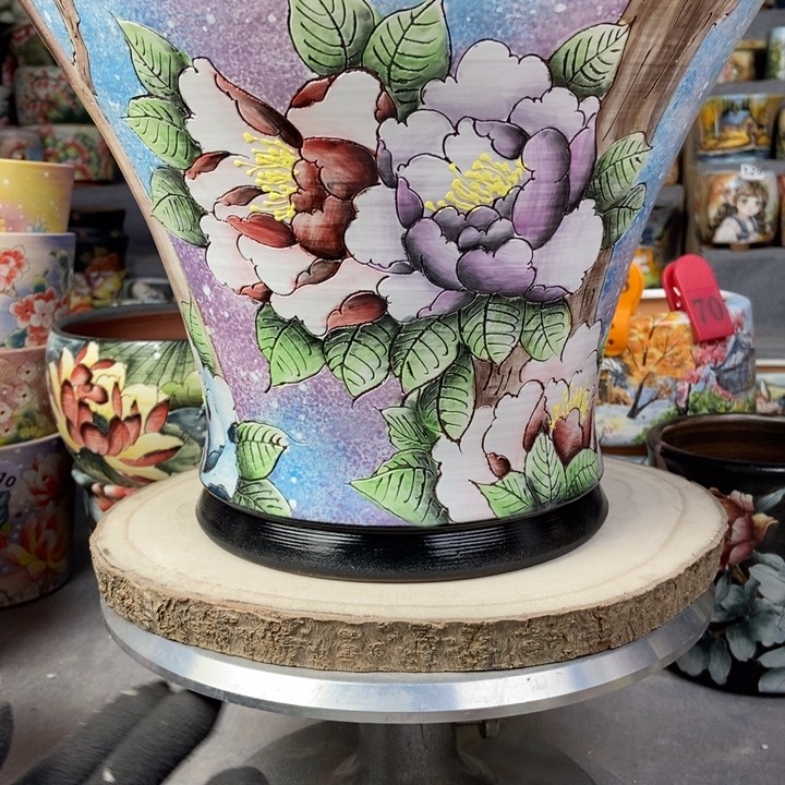 红陶景德镇艺术手绘作品