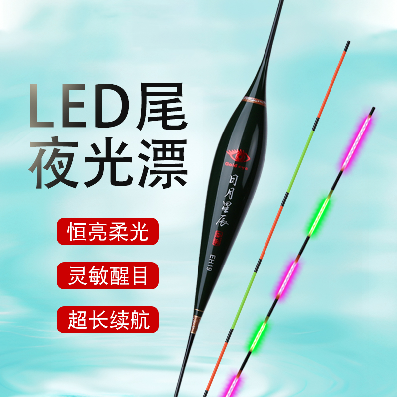 黄金眼双排led电子漂日夜两用LED夜光漂