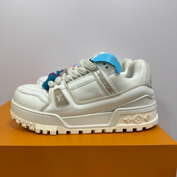95新 LouisVuitton/路易威登 40.5码 trainer 白胖丁 时尚板鞋