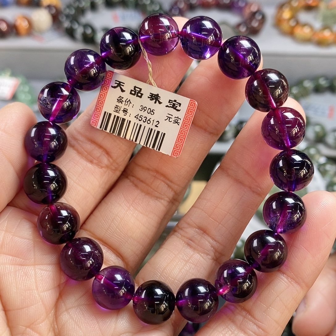 水晶手链未镶嵌紫超七手链453612