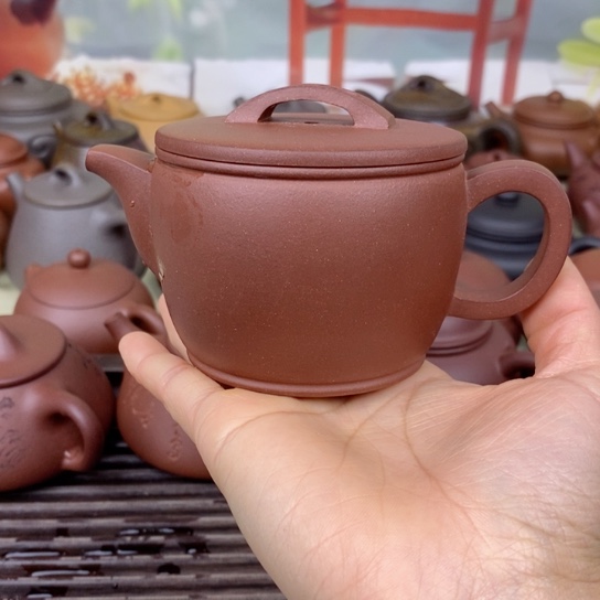 紫砂茶壶风釉200ccccc羊角山紫泥