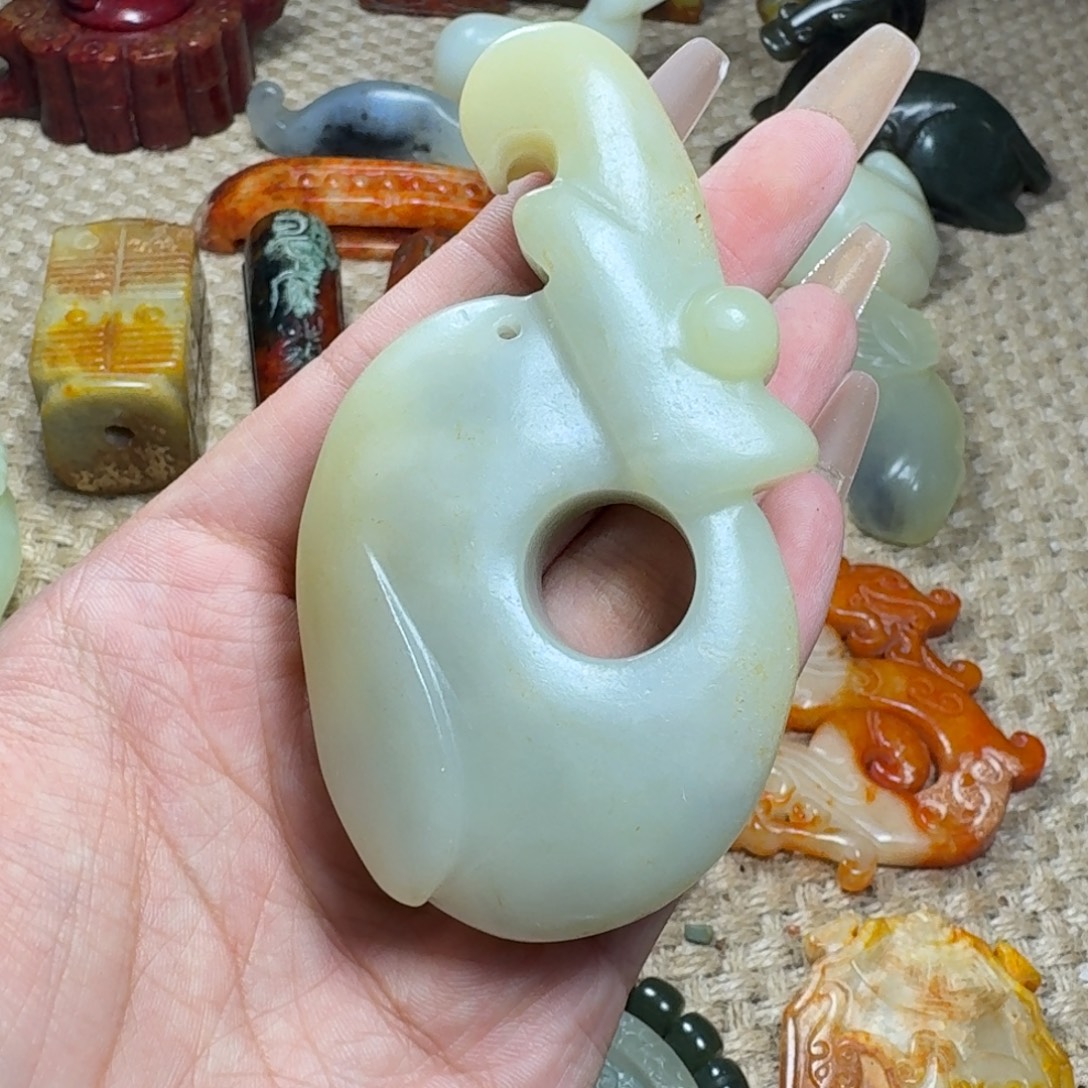 吊坠白玉菩提挂件