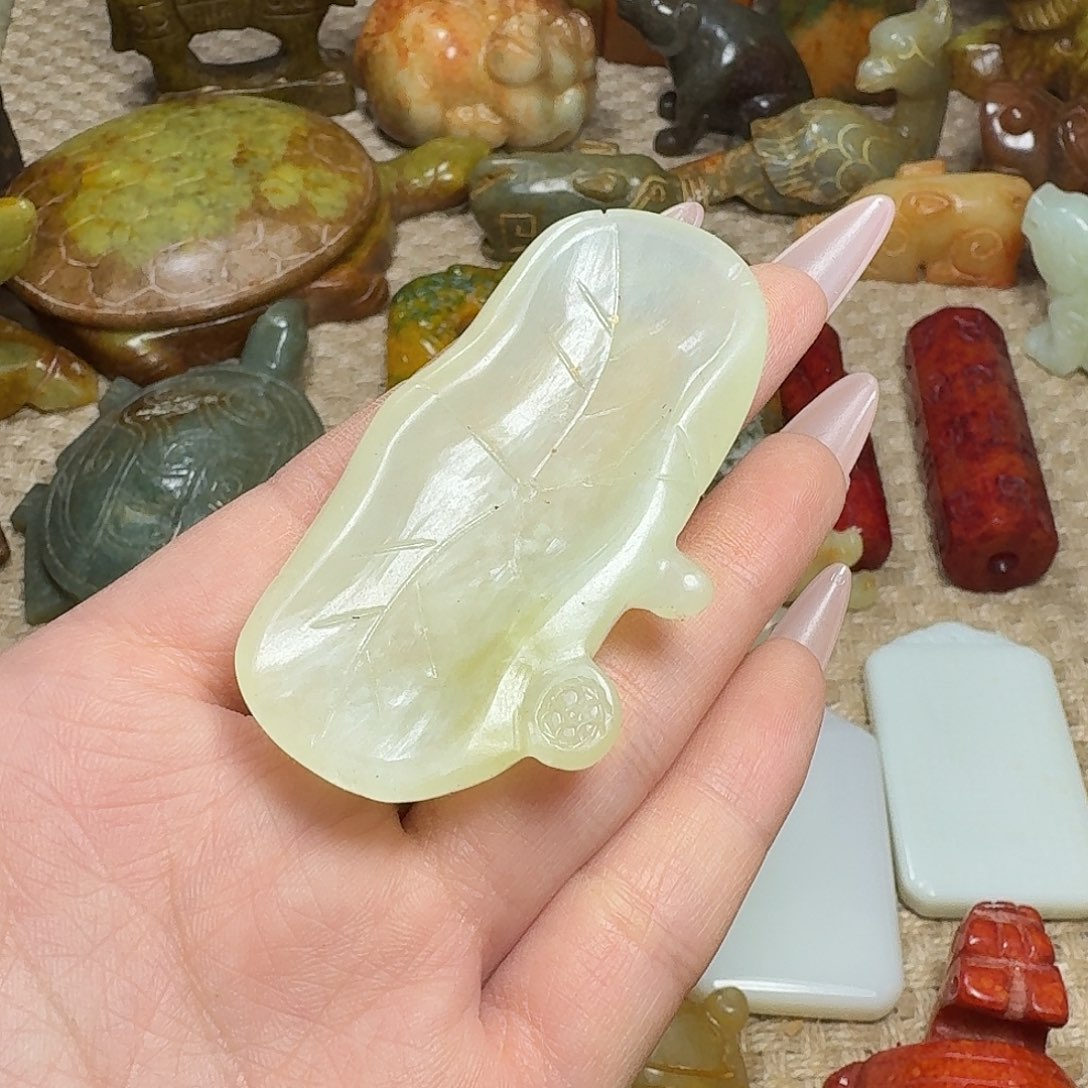 白玉菩提吊坠挂件