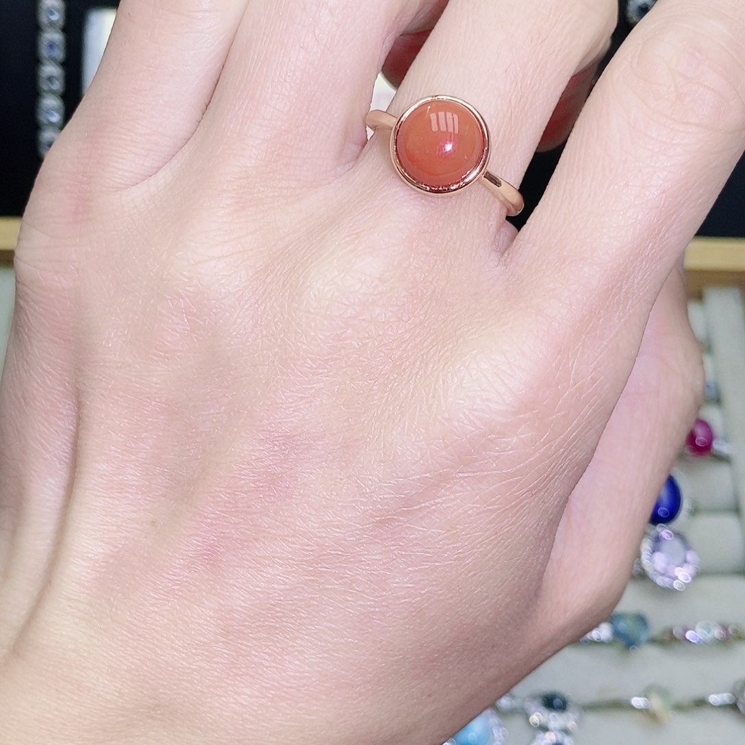 未镶嵌南红玛瑙戒指