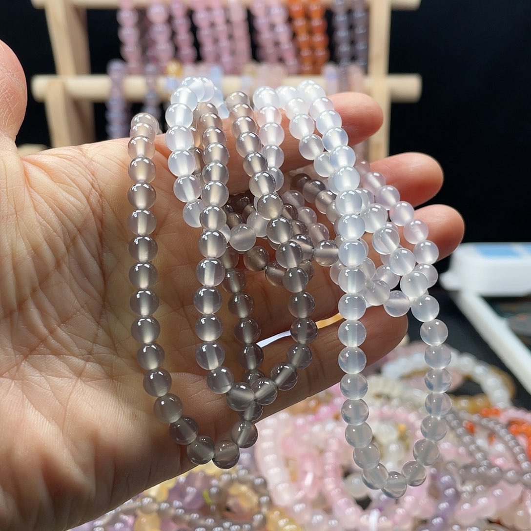 时***转玛瑙/玉髓合金手链