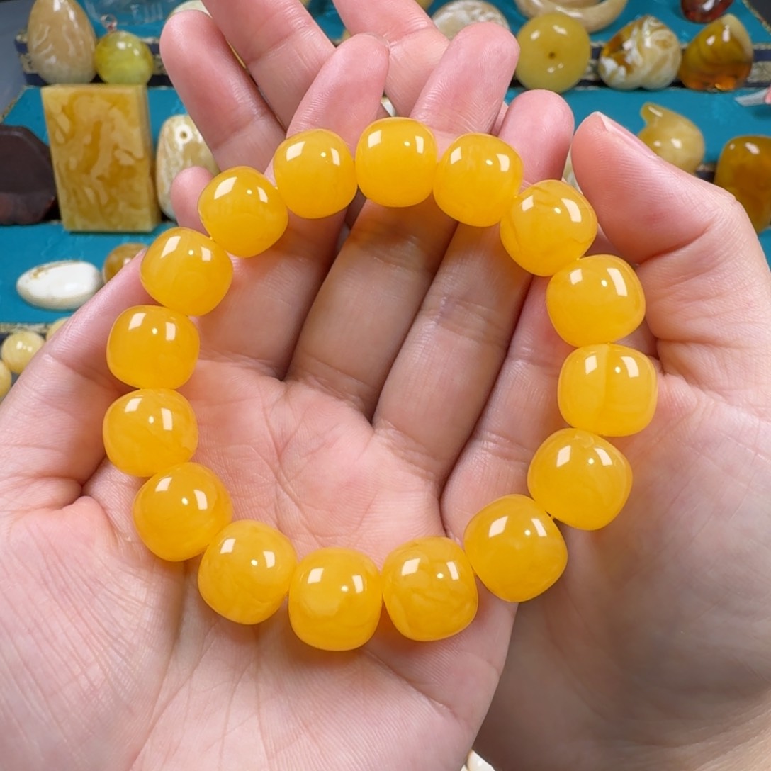 琥珀手链未镶嵌蜜蜡