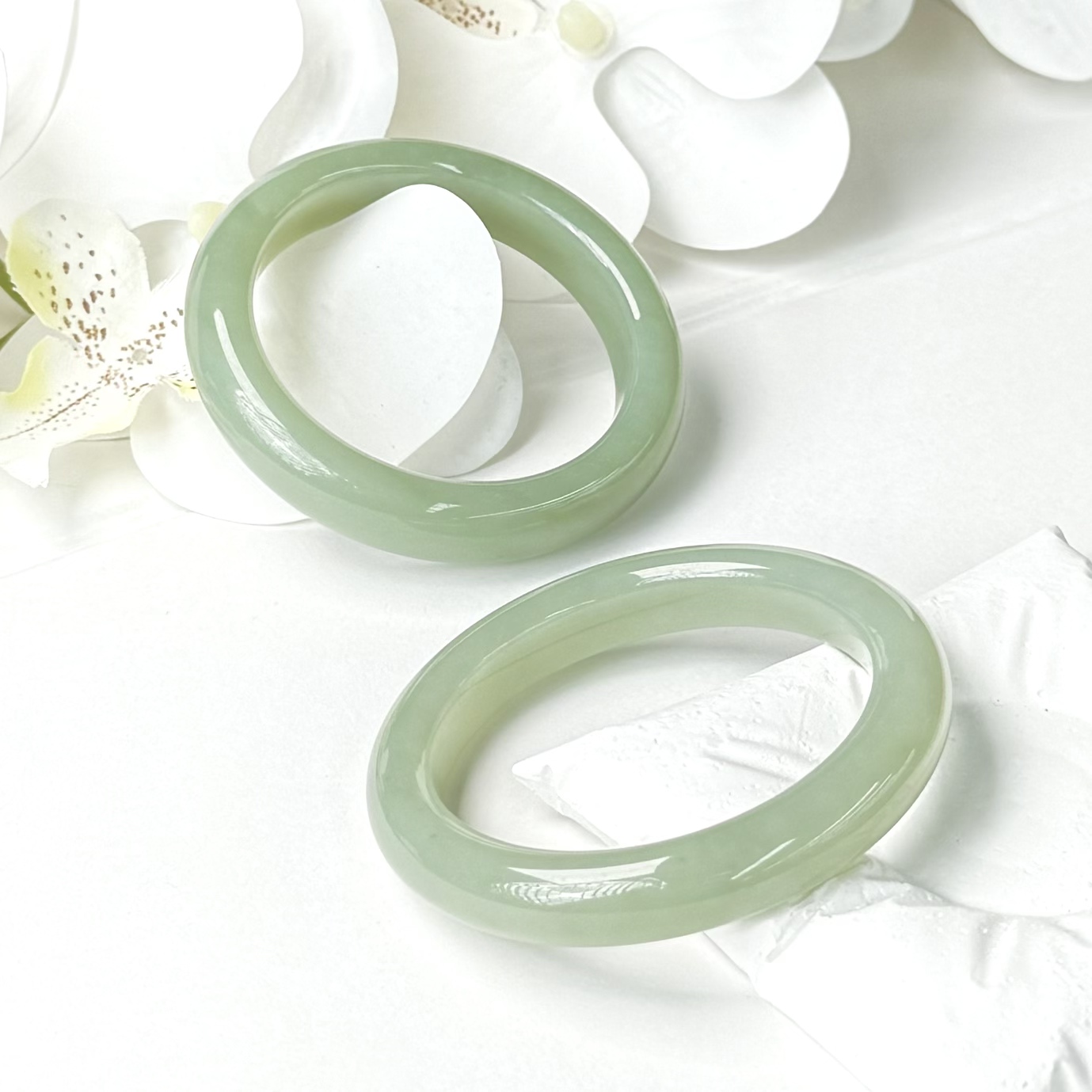  茶晴Plus·高冰晴水和田玉手镯多样性发其一