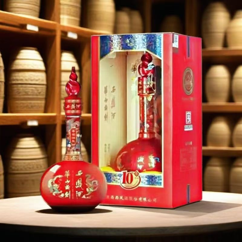 西凤10年华山论剑西凤酒52度整箱500ml*6瓶