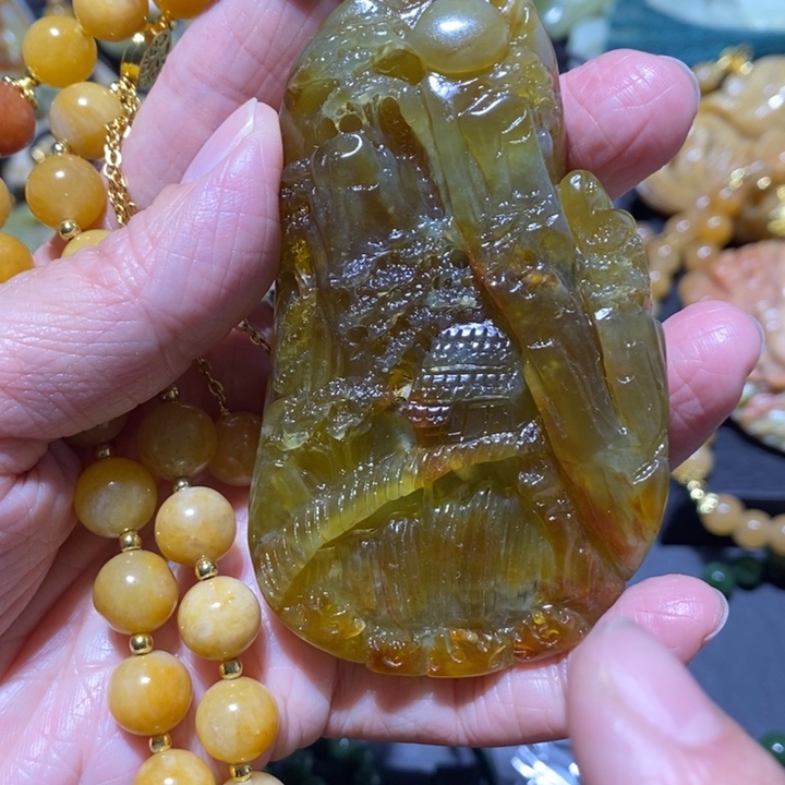 岫玉岫玉吊坠未镶嵌