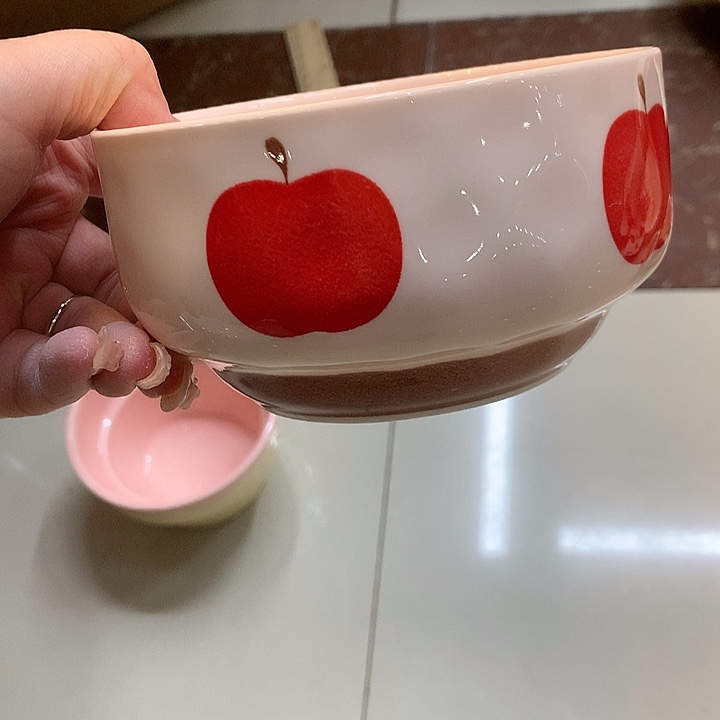 瓷苹果好看米饭碗