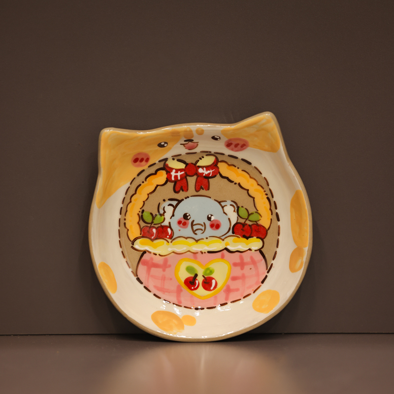 【184】餐盘陶瓷盘子可爱创意点心盘小吃碟早餐盘菜盘