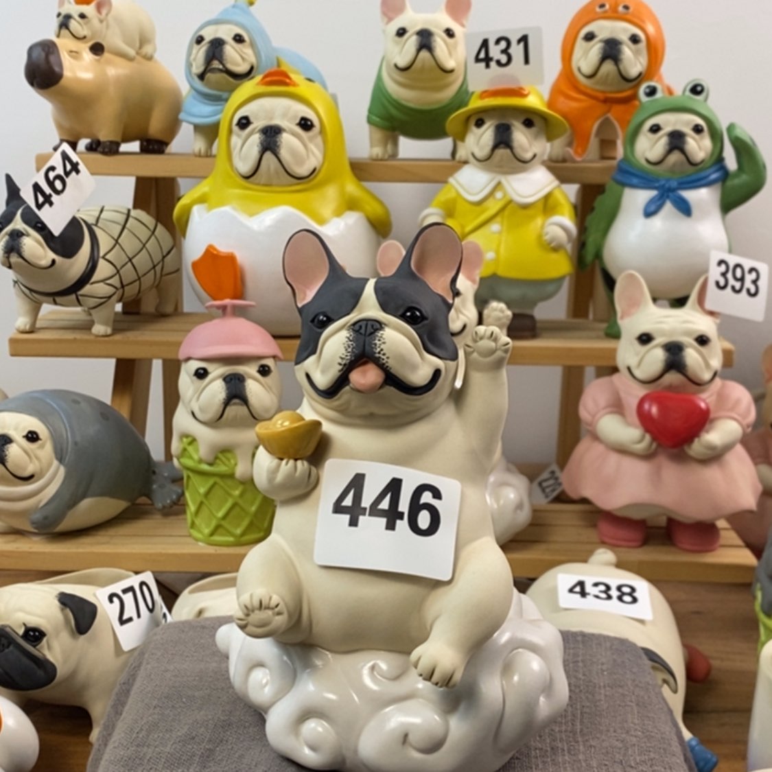 【闪购商品】446黑白花元宝陶瓷周边