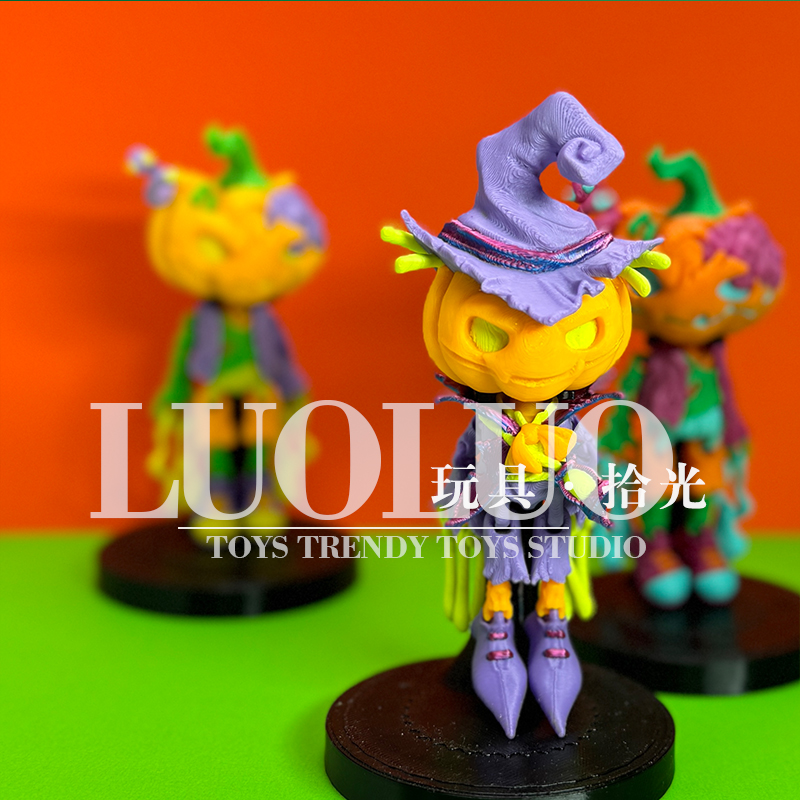 潮玩3D手办玩具挂件摆件配饰/邪恶小南瓜系列人物挂件包挂