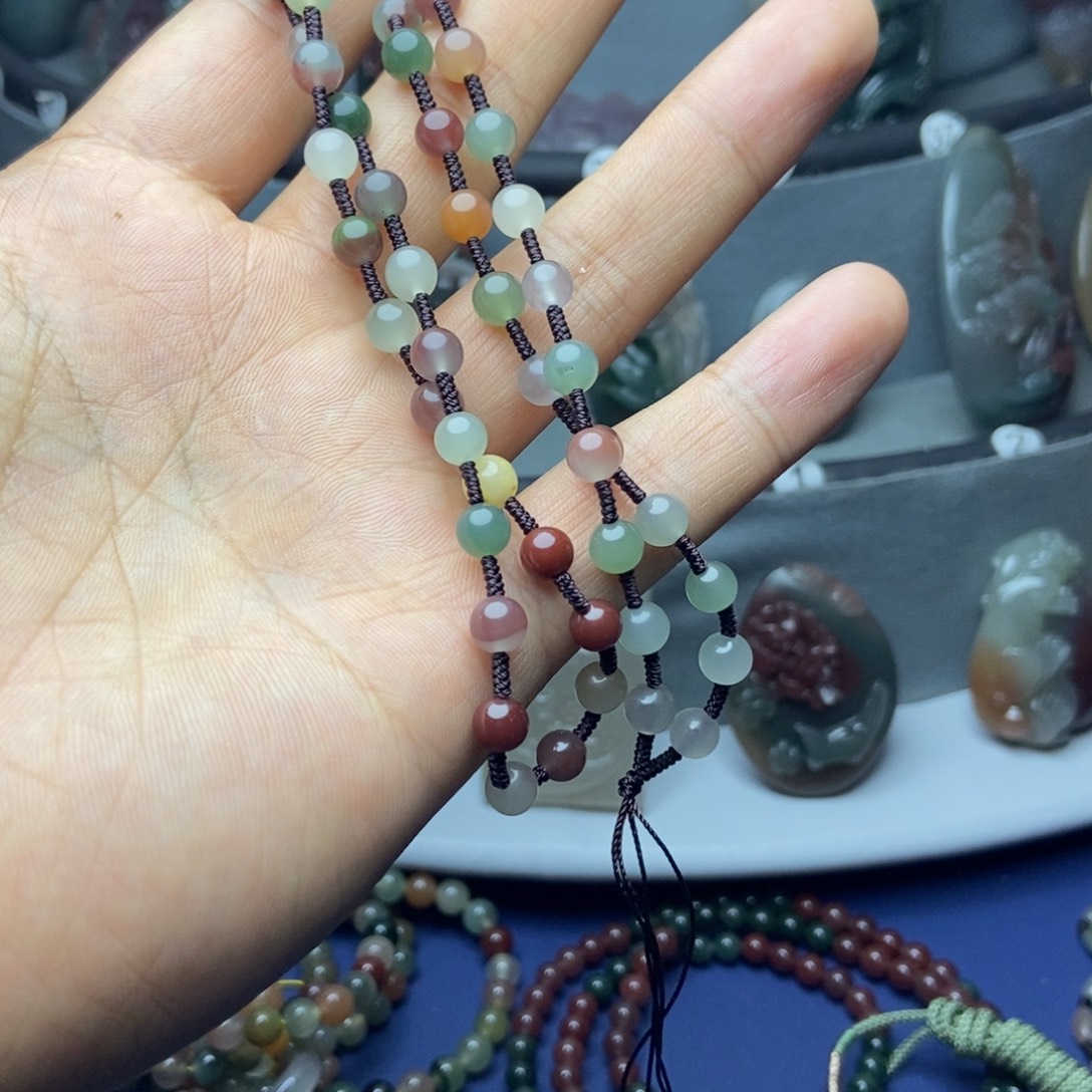 辣***椒玛瑙/玉髓未镶嵌颈饰