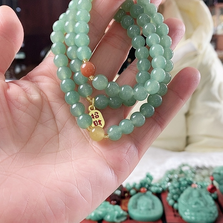 密玉（石英质玉）手链未镶嵌