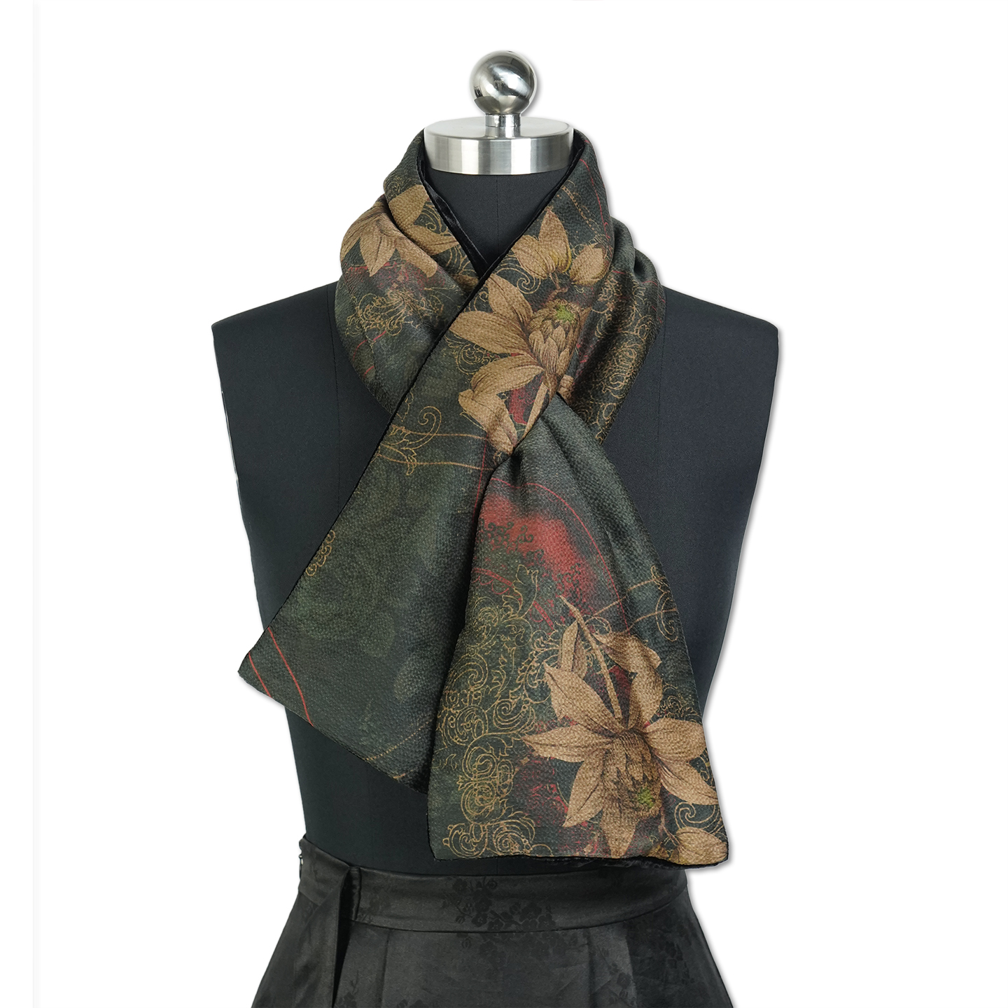 (小云专属）步步生莲围巾 新中式国风女装7m1221998