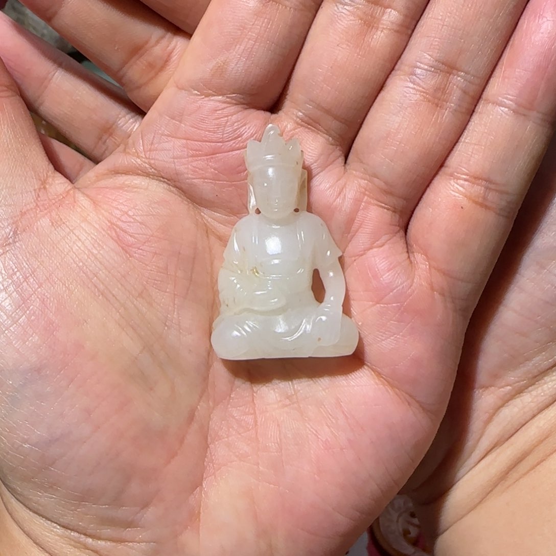 和田玉未镶嵌挂件生