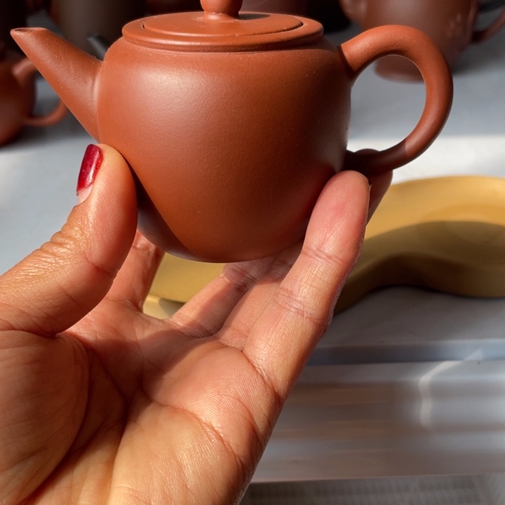 紫砂茶壶清水泥苹果有瑕