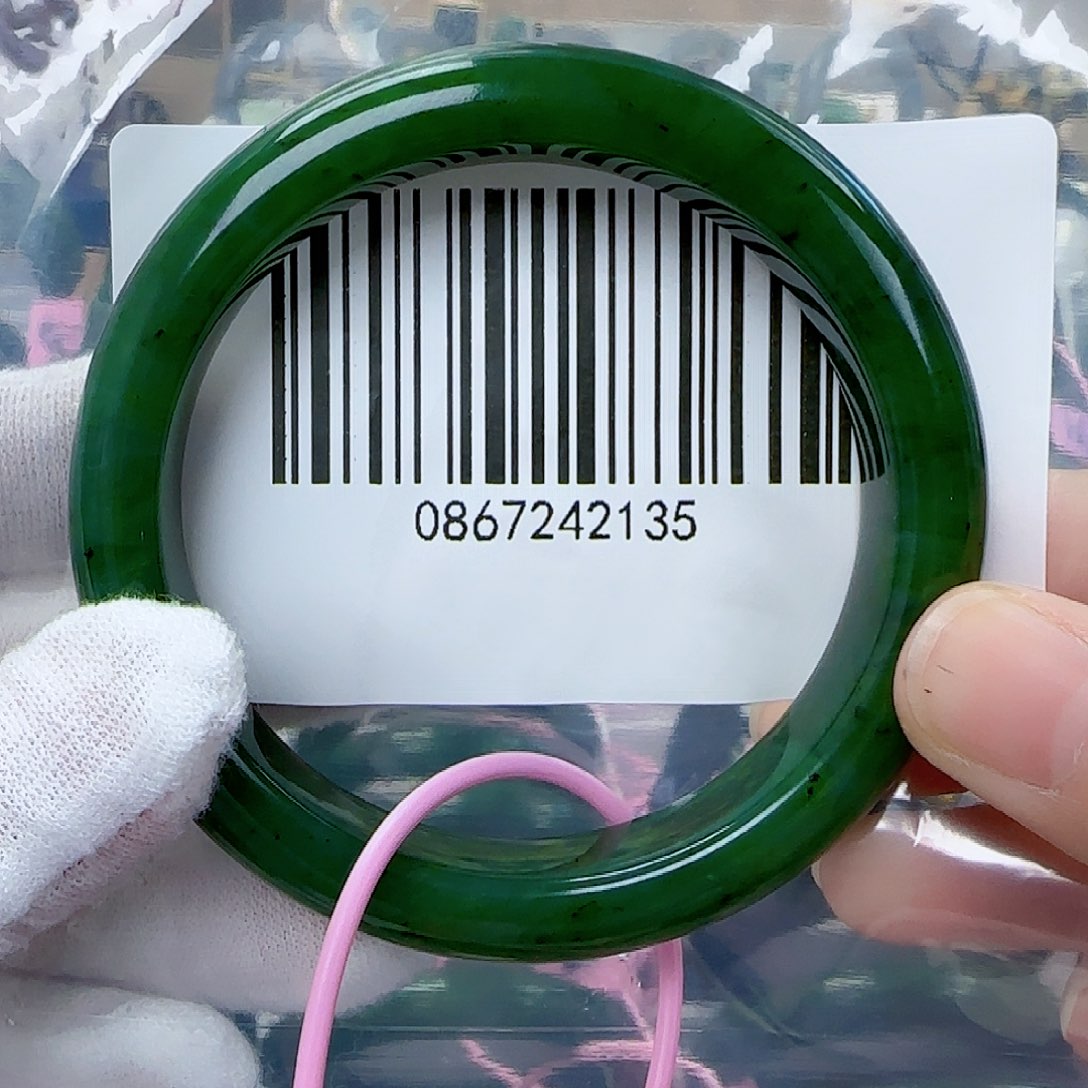 和田玉（碧玉）手镯未镶嵌5657