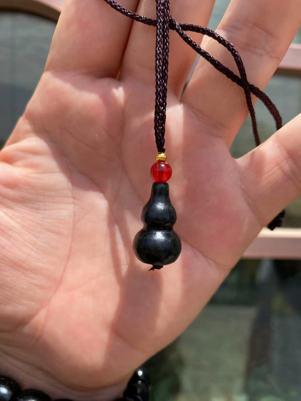 福禄双全葫芦男女适用挂件饰品和田玉青玉复古