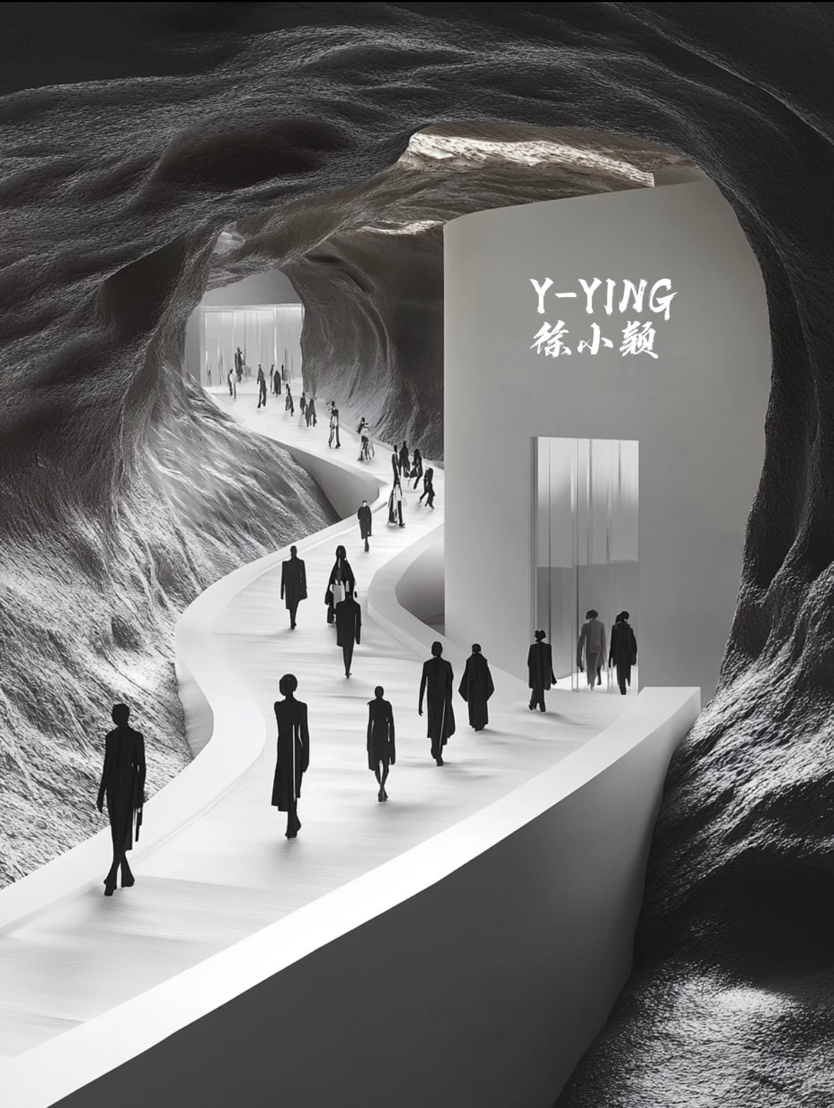 【Y-YING】-设计感三角重工独特设计斜拉链毛衣 KK004