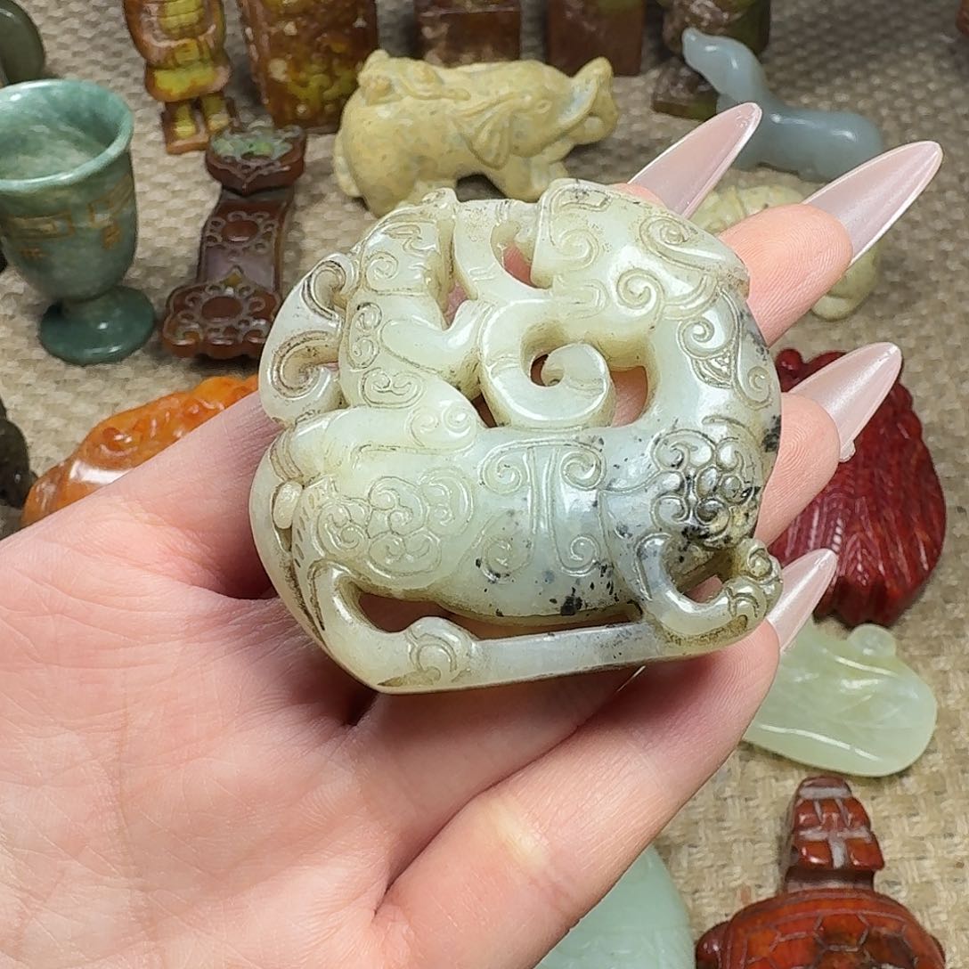 白玉菩提吊坠挂件