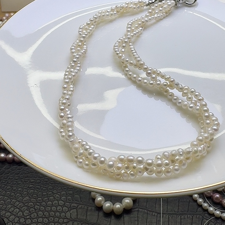 合金淡水珍珠耳饰