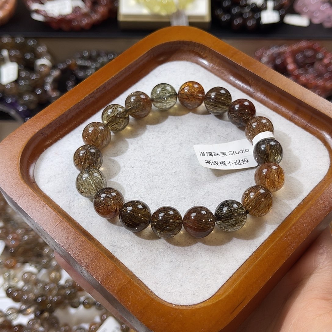 未镶嵌水晶手链高货黑金 12m