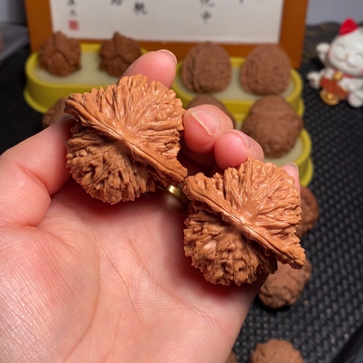 把件文玩核桃45四座楼