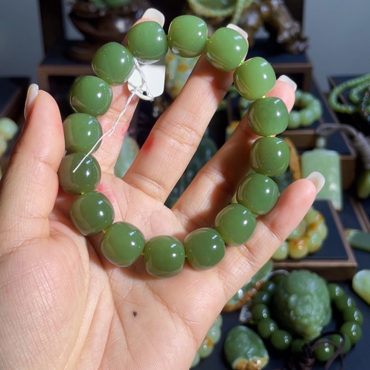 和田玉手链未镶嵌用****0