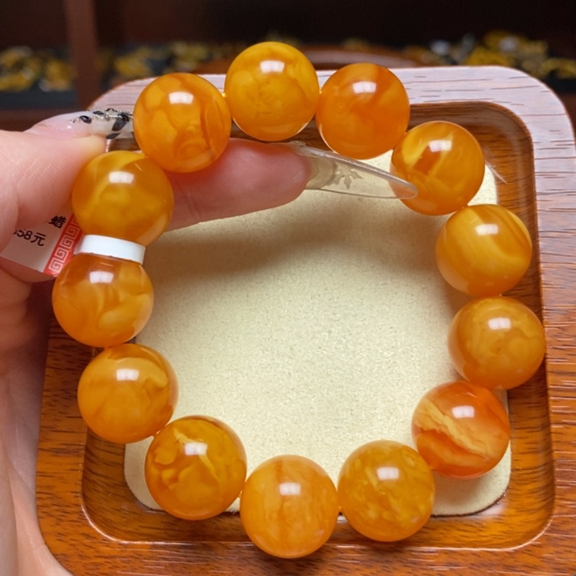 【闪购商品】蜜蜡手链未镶嵌手串