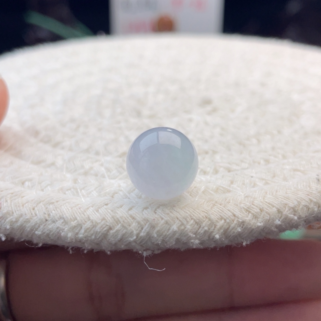 散珠翡翠特色淡淡春彩色圆珠卡11.9mm