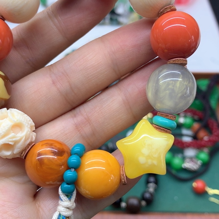 蜜蜡颈饰未镶嵌吊坠