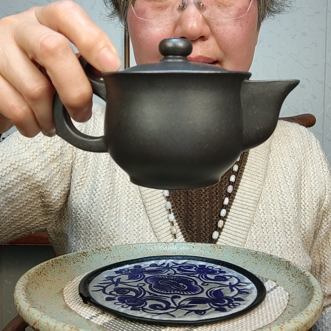 紫砂茶壶石黄公道壶200毫升左右