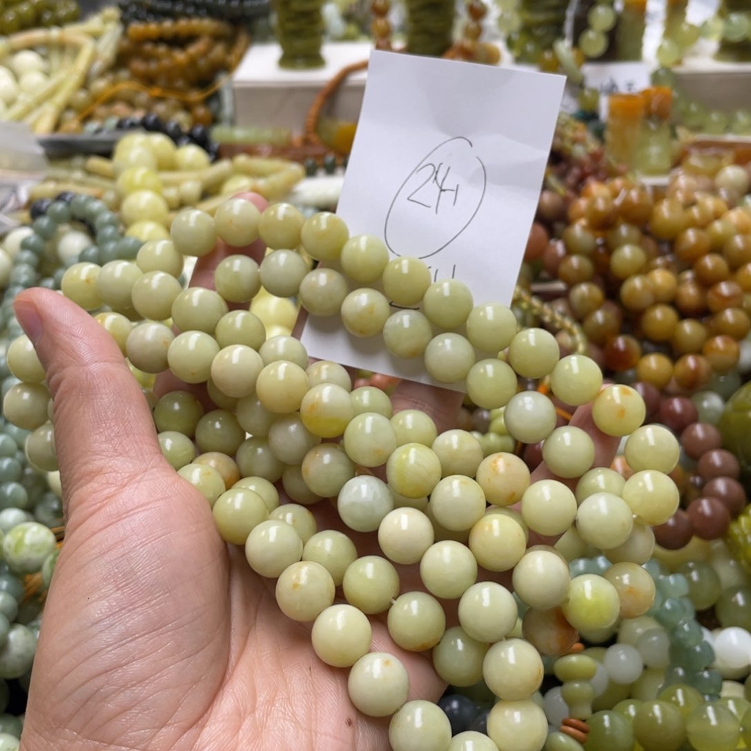 蛇纹石玉手链未镶嵌