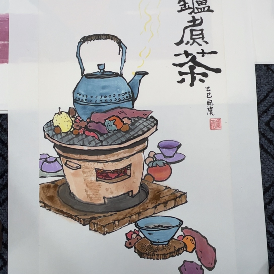 国画四尺四开花鸟作品