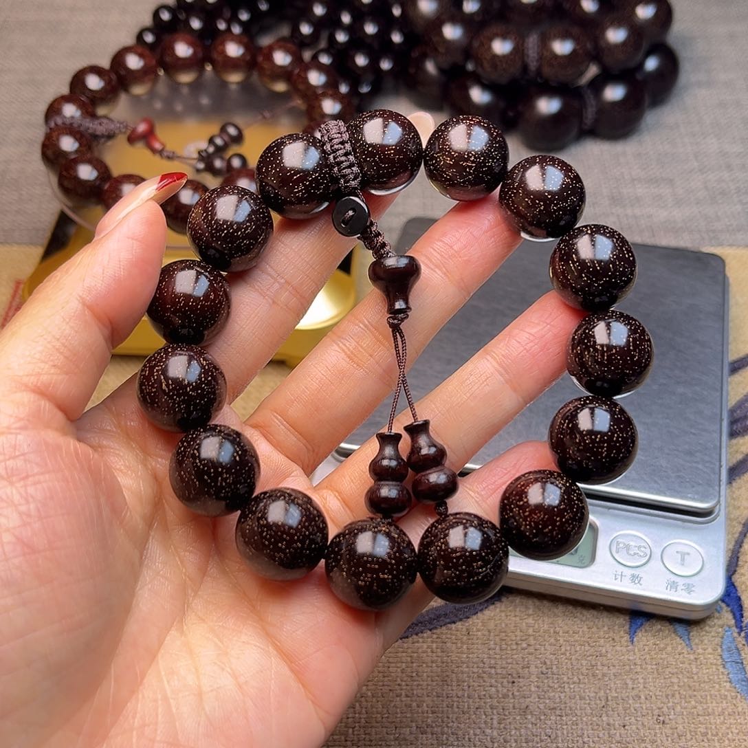 檀香紫檀（小叶紫檀）1.5 15颗爆星