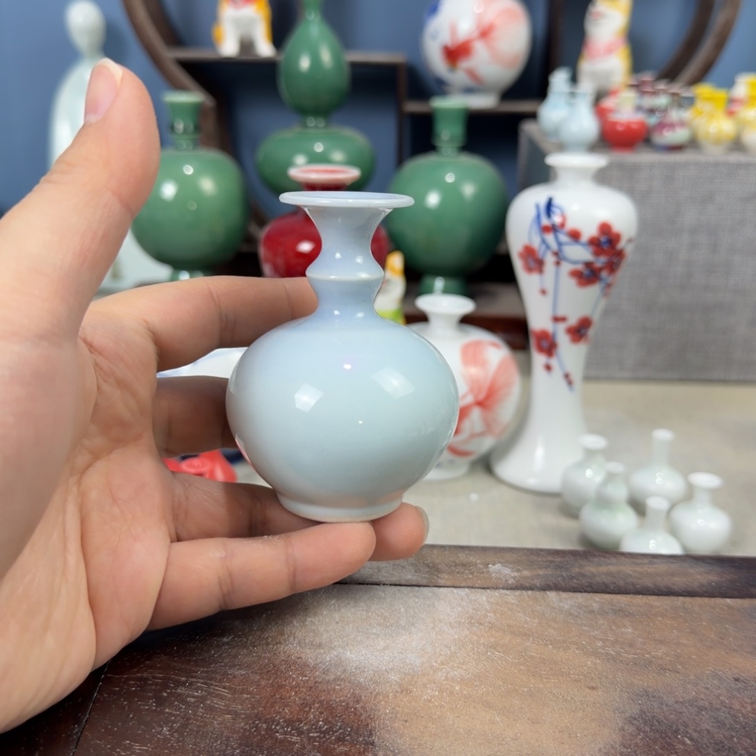 陶瓷手工小花器摆件