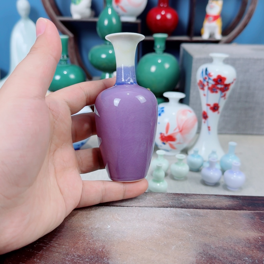 陶瓷手工小花器摆件