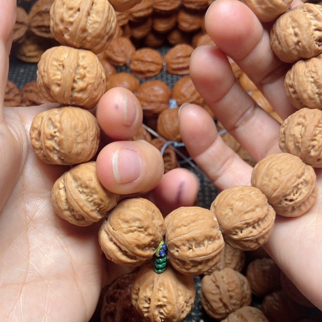 手串文玩核桃粗筋磨盘手串