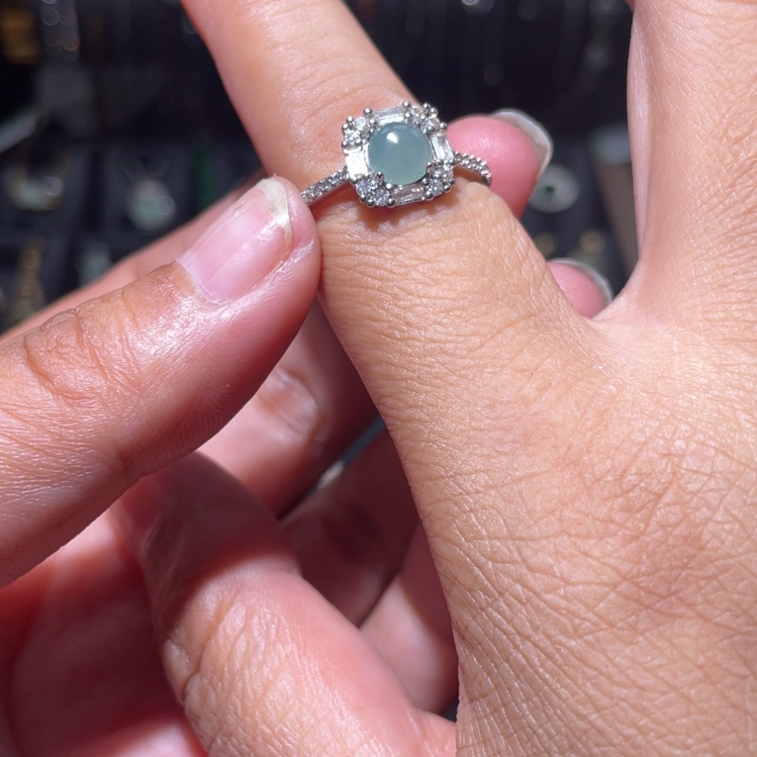 翡翠银S925镶嵌颈饰