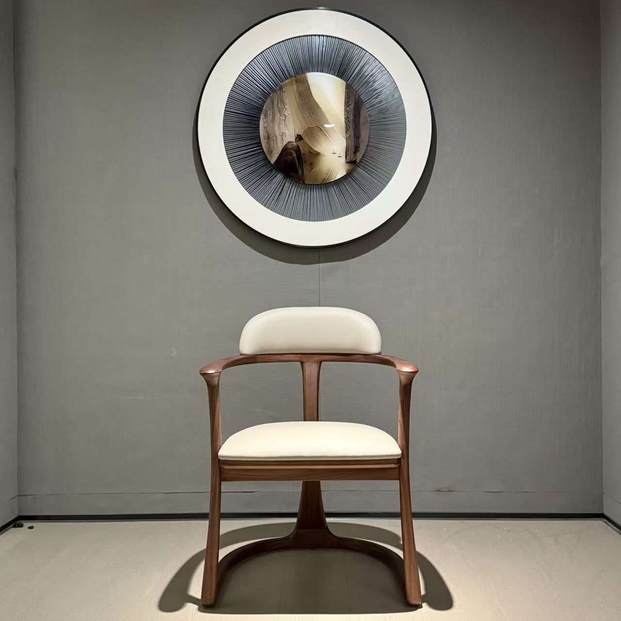 【北美黑胡桃】5Y10小蛮腰休闲椅640*600*860