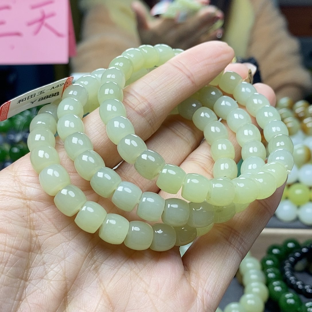 和田玉手链未镶嵌拍一发一，多样性发货