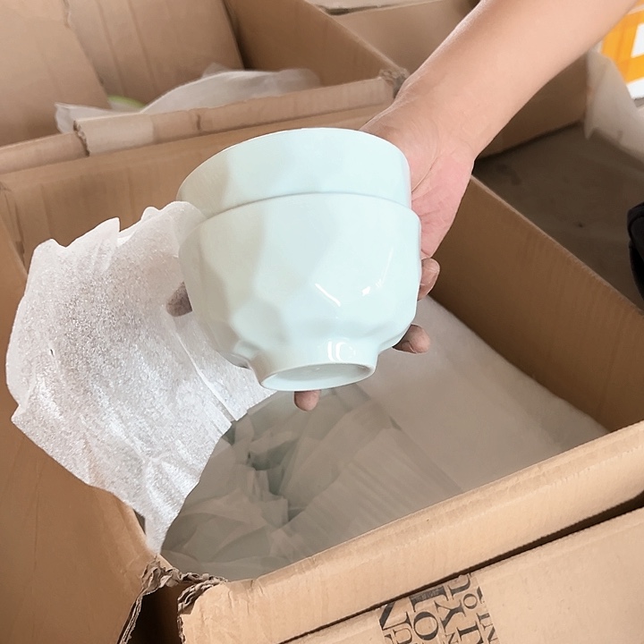 正品 青玉4.5英寸碗10个装