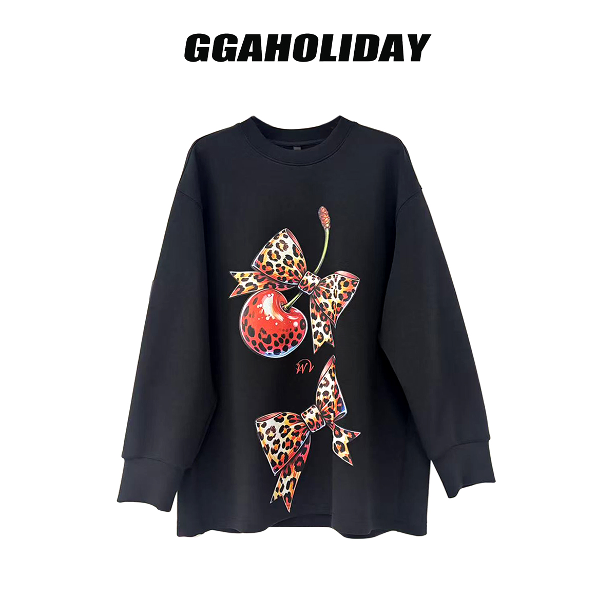 【上新】GGAHOLIDAY时尚休闲潮流宽松印花重工秋冬长袖卫衣-154234