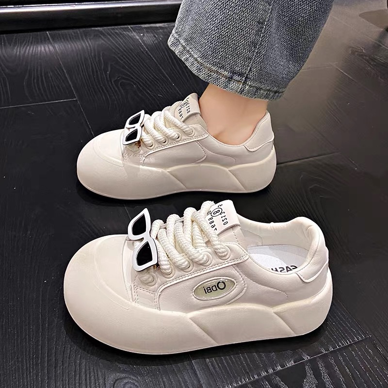 秋冬皮面百搭学生板鞋小白鞋201