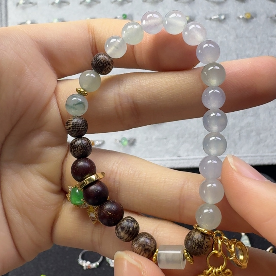 翡翠银S925镶嵌戒指