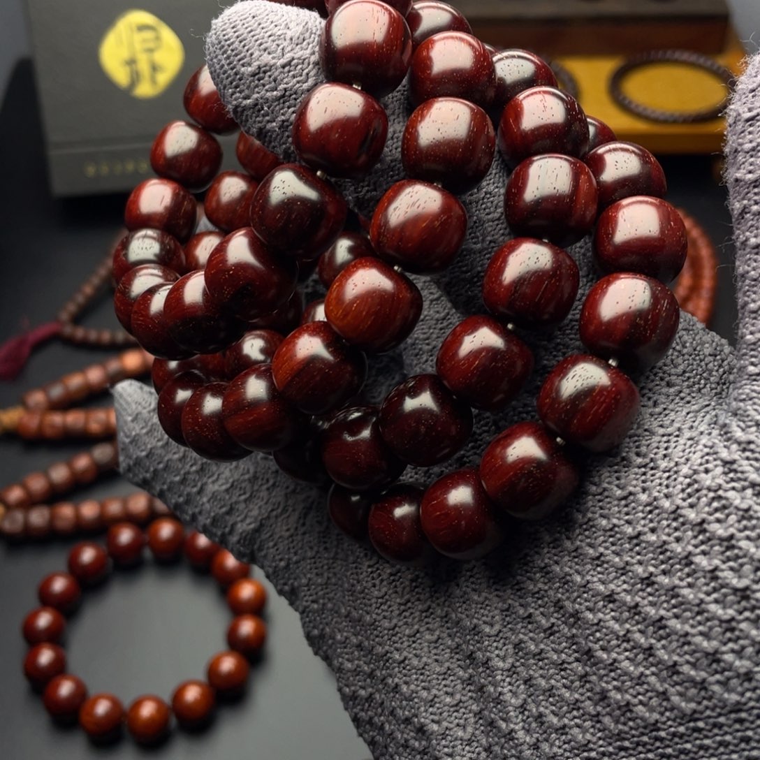 手串/手链小叶紫檀树头老料老型珠原汁原味